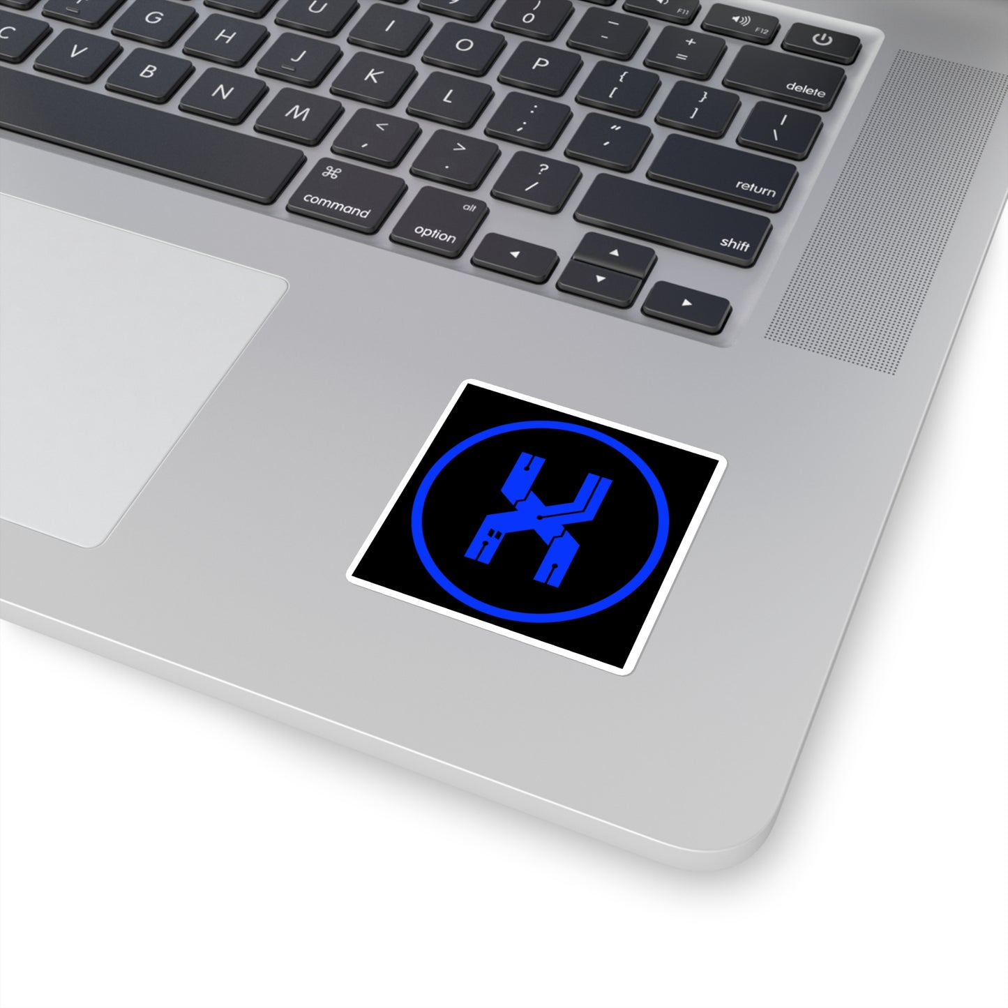 System X Blue Circuit Stickers