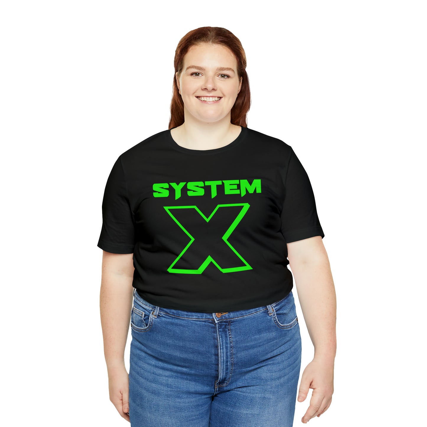 System X Black/Green Jersey Short Sleeve Tee