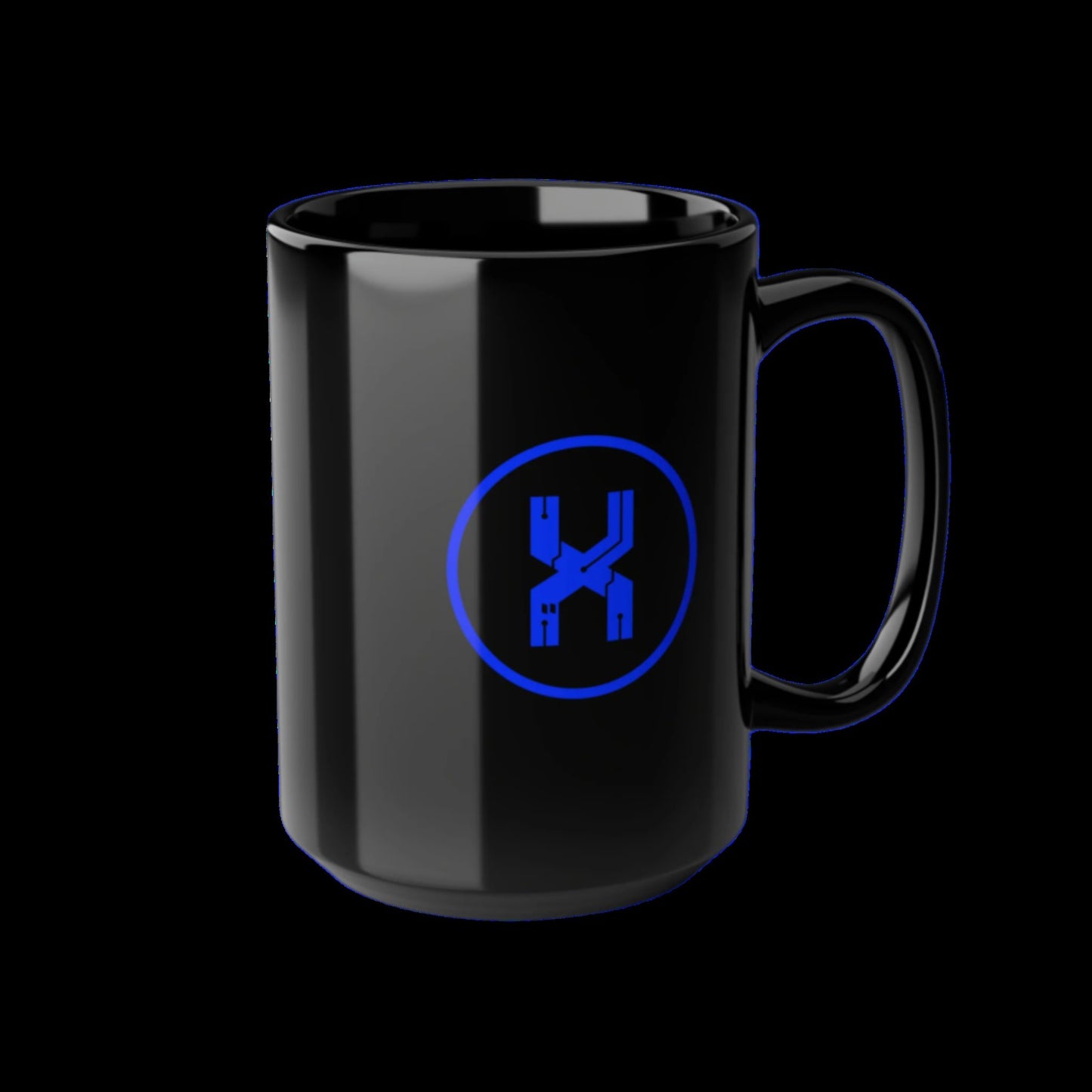 System X Black Mug, 15oz