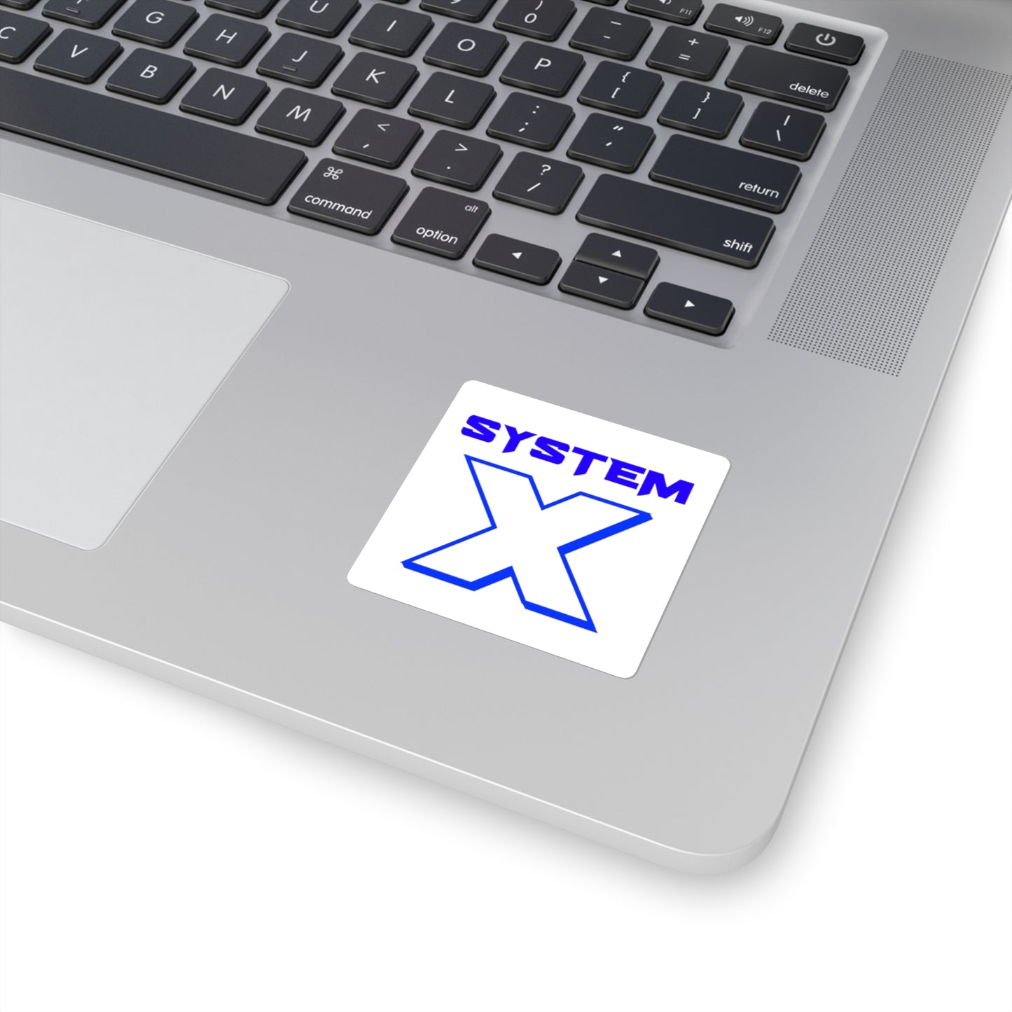 System X White Stickers