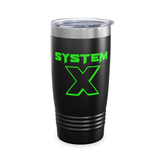 System X Black/Green Tumbler, 20oz