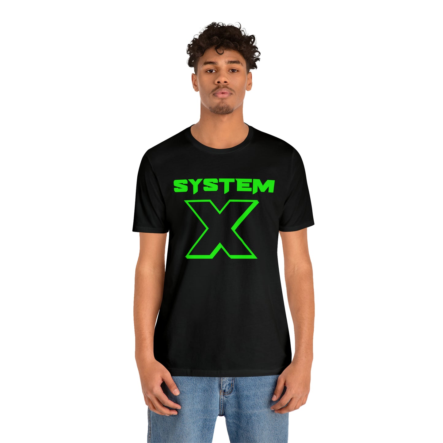 System X Black/Green Jersey Short Sleeve Tee