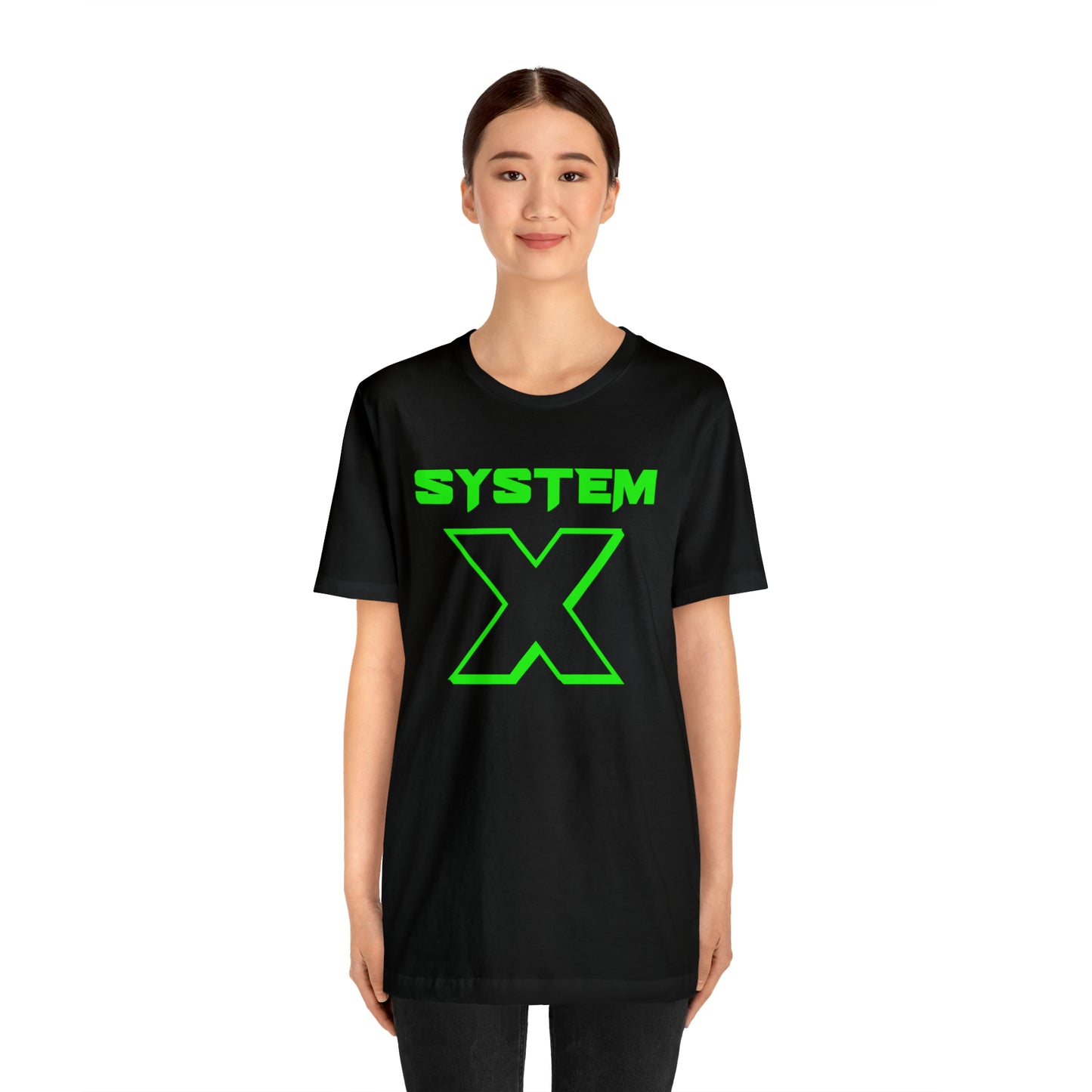 System X Black/Green Jersey Short Sleeve Tee