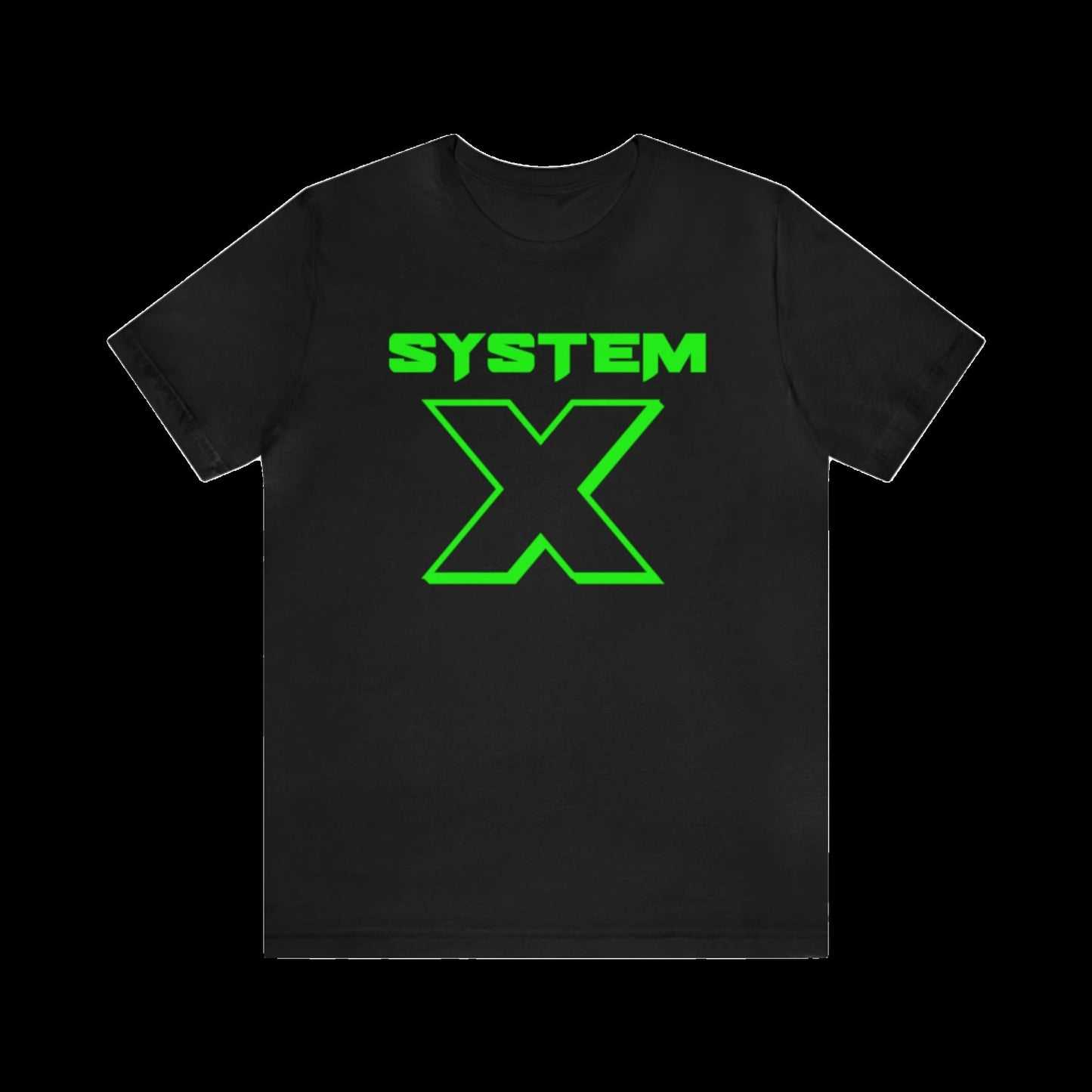 System X Black/Green Jersey Short Sleeve Tee